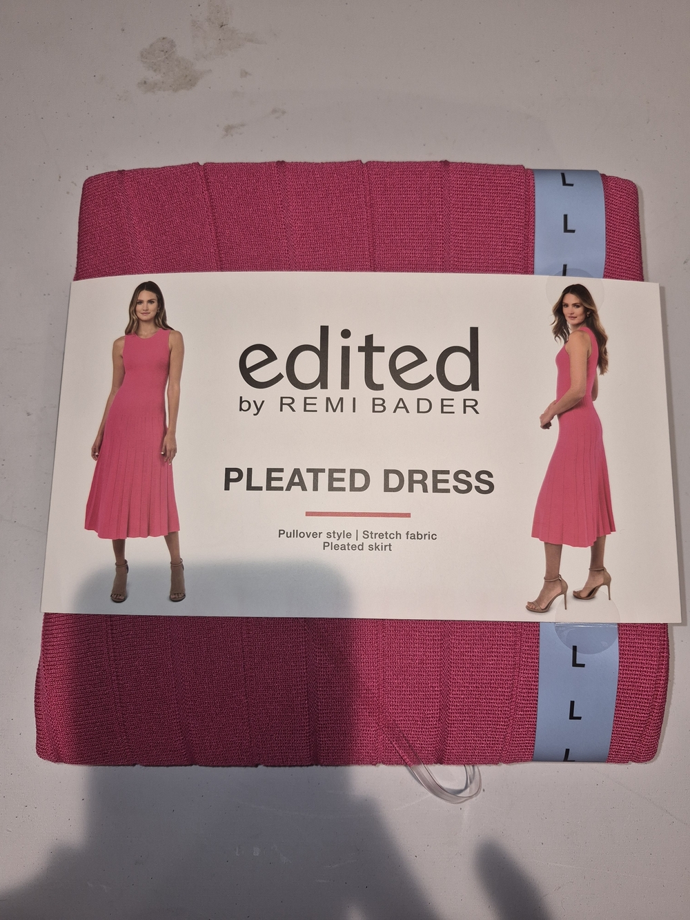 Edited by Remi Bader Pink Pleated Midi Dress
